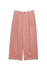 2TUCK WIDE CORDUROY TROUSERS - PINK (263-60505)