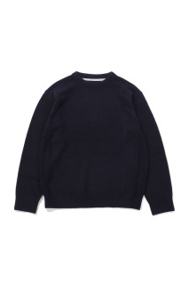 FOX CREW NECK KNIT - BLACK (263-60201)