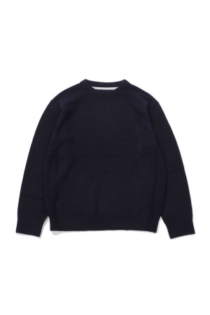 FOX CREW NECK KNIT - BLACK (263-60201)