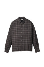 BOX Plaid BD Shirts - Olive / Brown (SD26F-SH04)