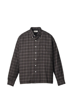 BOX Plaid BD Shirts - Navy / White (SD26F-SH04)