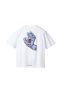 Santa Cruz / Screaming Hand S/S Tee - White (SD26F-CT11)