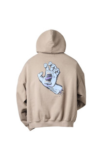 Santa Cruz / Screaming Hand Hoodie - Taupe Grey (SD26F-CT13)