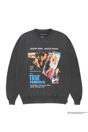TRUE ROMANCE / WASHED CREW NECK SWEAT SHIRT / PURPLE (TR-WM-SS02)