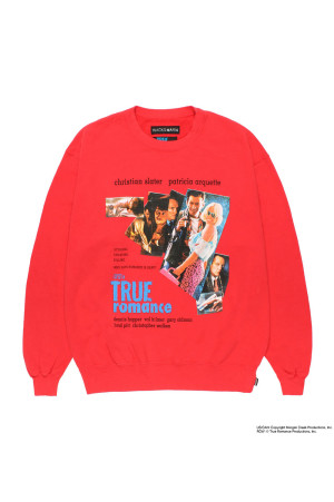 TRUE ROMANCE / WASHED CREW NECK SWEAT SHIRT / PURPLE (TR-WM-SS02)