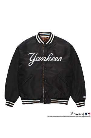 MLB / REVERSIBLE VARSITY JACKET ( TYPE-1 ) / BLACK-BEIGE (MLB-WM-BL01)