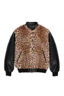 LEATHER VARSITY JACKET ( TYPE-1 ) / BLACK (26FW-WMO-BL02)
