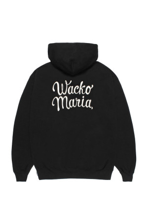 HEAVY WEIGHT PULLOVER HOODED SWEAT SHIRT / BLACK (26FW-WMC-SS02)