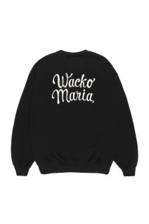 HEAVY WEIGHT CREW NECK SWEAT SHIRT / BLACK (26FW-WMC-SS03)