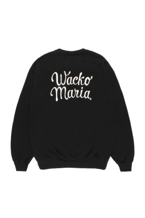 HEAVY WEIGHT CREW NECK SWEAT SHIRT / BLACK (26FW-WMC-SS03)