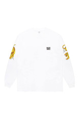 TIM LEHI / WASHED HEAVY WEIGHT CREW NECK LONG SLEEVE T-SHIRT ( TYPE-2 ) / WHITE (26FW-WMT-LT05)