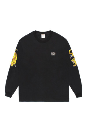 TIM LEHI / WASHED HEAVY WEIGHT CREW NECK LONG SLEEVE T-SHIRT ( TYPE-2 ) / WHITE (26FW-WMT-LT05)
