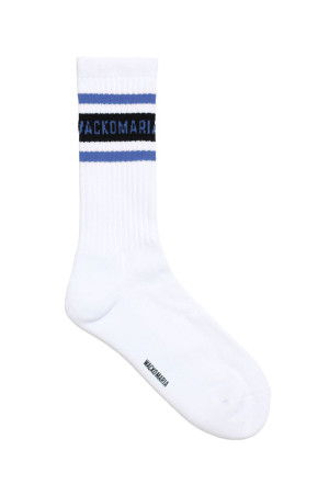 SKATER SOCKS ( TYPE-2 ) / WHITE-BLUE (26FW-WMA-SO02)