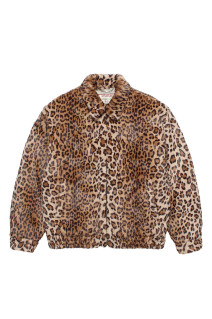 LEOPARD FUR ANTI-FREEZE JACKET / BEIGE (26FW-WMO-MC04)