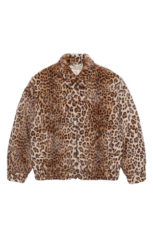 LEOPARD FUR ANTI-FREEZE JACKET / BEIGE (26FW-WMO-MC04)