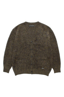 MIX MOHAIR CARDIGAN / KHAKI (26FW-WMK-KN04)