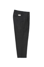 DOUBLE PLEATED WOOL TROUSERS ( TYPE-1 ) / CHARCOAL (26FW-WMP-PT03)