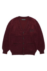 MOHAIR CARDIGAN / BURGUNDY (26FW-WMK-KN09)