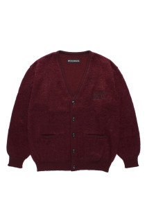 MOHAIR CARDIGAN / BURGUNDY (26FW-WMK-KN09)