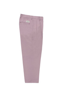 DOUBLE PLEATED CHINO TROUSERS / L-PURPLE (26FW-WMP-PT02)