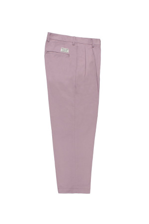 DOUBLE PLEATED CHINO TROUSERS / L-PURPLE (26FW-WMP-PT02)