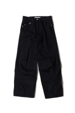 3D TWISTED WIDE LEG JEANS - FADED BLACK (NF251P14C)