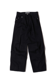 3D TWISTED WIDE LEG JEANS - FADED BLACK (NF251P14C)