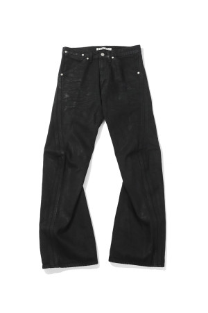 3D TWISTED JEANS - LUSTER COATED BLACK (NF262P13B)