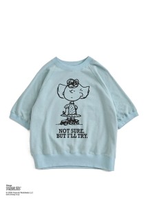 PEANUTS HALF SLEEVE SWEATSHIRT - 81 LIGHT BLUE (26MMSCU17)