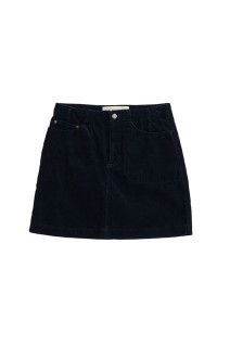 CORDUROY MINI SKIRT - 85 NAVY (26AMSSK03)