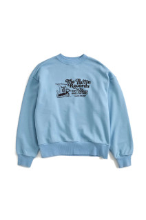 The Puffin Records SWEATSHIRT - 81 LIGHT BLUE (26AMSCU09)