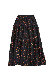 TINY BLOSSOM PRINTED SKIRT - 07 BLACK (26AMSSK01)