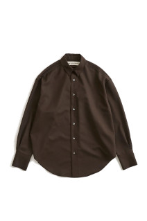 WASHABLE WOOL DADDY SHIRT - 48 BROWN (26AMSBL10)