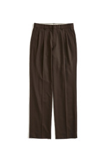 WASHABLE WOOL CHRYSLER PANTS - 48 BROWN (26AMSPA09)