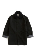 COTTON TWILL BARN JACKET - 07 BLACK (26AMSJK04)