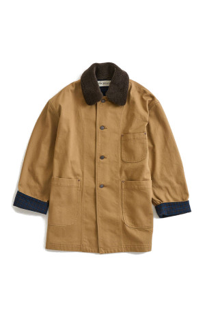 COTTON TWILL BARN JACKET - 41 BEIGE (26AMSJK04)