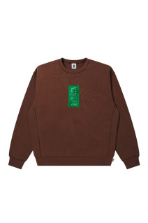HWC LABEL CREW SWEAT - BROWN (BEPFW26CS04)