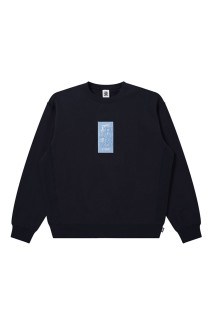 HWC LABEL CREW SWEAT - NAVY (BEPFW26CS04)
