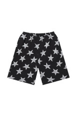 SMALL OG STARS BAGGY SWEAT SHORTS / BLACK (BEPFW26PA06)