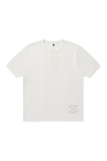 OE COLLEGE HENLEY TEE / OFF WHITE (BEPFW26TE06)
