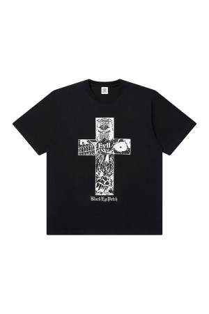 EVIL CROSS TEE / BLACK (BEPFW26TE17)