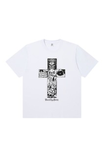 EVIL CROSS TEE / WHITE (BEPFW26TE17)