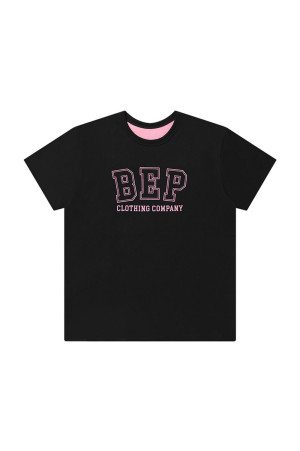 OG BOY REVERSIBLE COLLEGE TEE - BLACK/PINK (BEPFW26TE43)