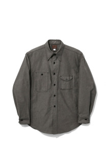 Y1934 HEATHER CHAMBRAY SHIRT - GREY (602-262-02)