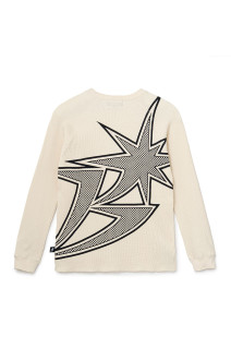 B Logo Raglan Thermal - Cream