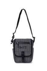 Contrast Ripstop Mini Shoulder Bag - Black