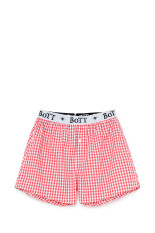 Gingham Check Boxer - Red