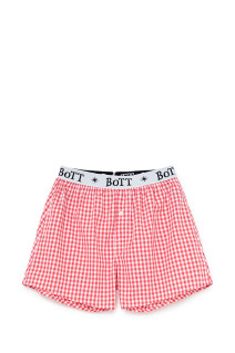 Gingham Check Boxer - Red