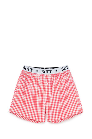 Gingham Check Boxer - Brown