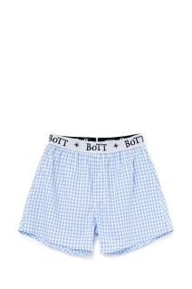 Gingham Check Boxer - Blue